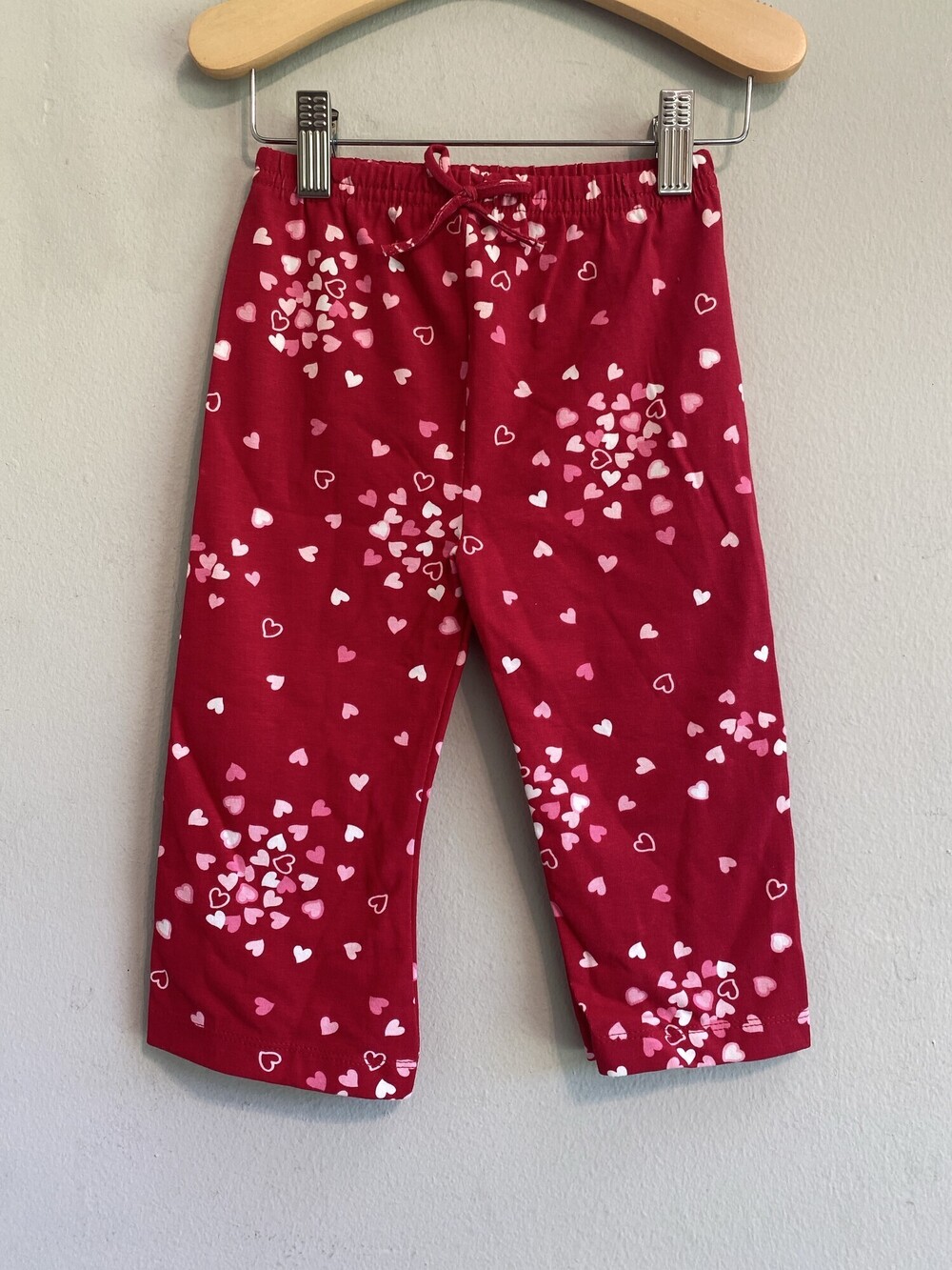 New Red Heart Print Pull-On Pants Baby 18M